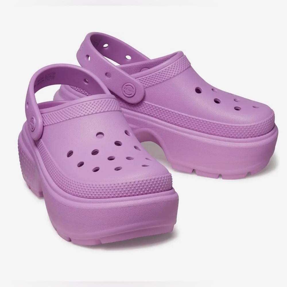 Crocs Lavender Platform Clogs Stomp Clogs Size 11… - image 2
